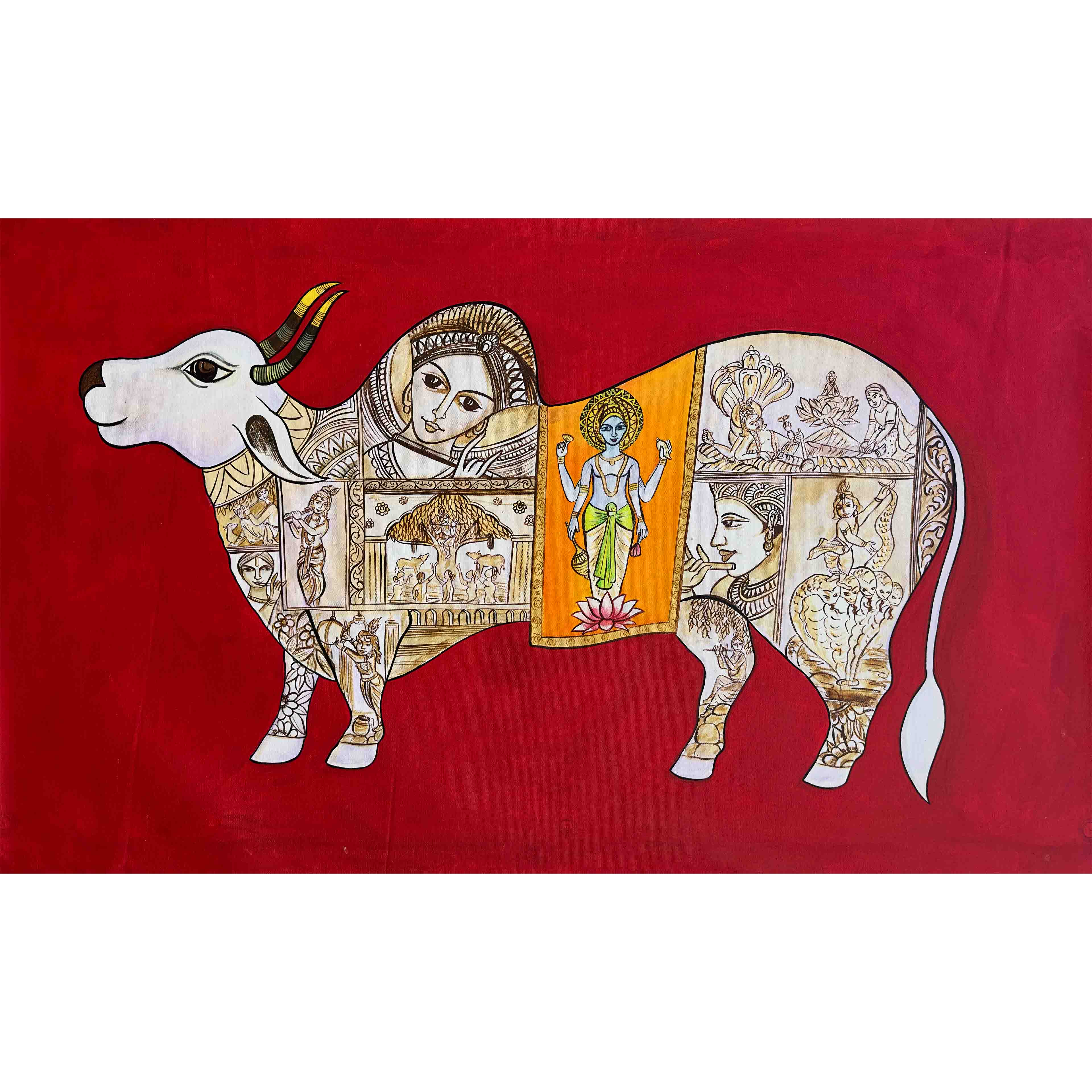 Divine Kamadhenu: Stories Within Sacred Form